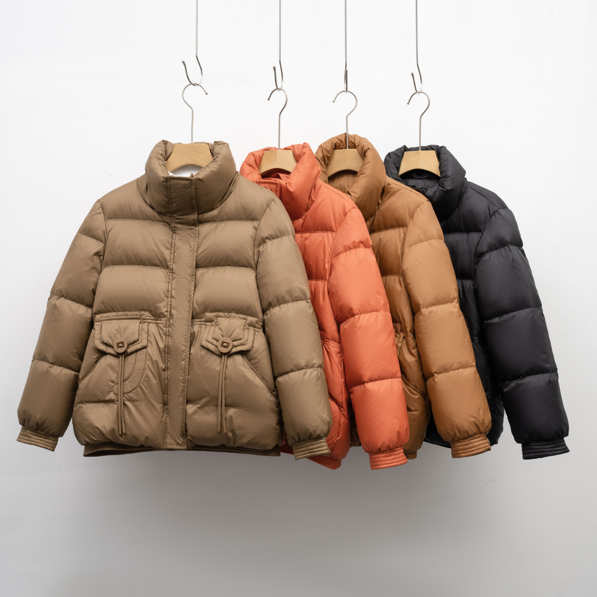 短款羽绒服冬季女面包服新款小个子保暖白鸭绒加厚立领外套高清大图