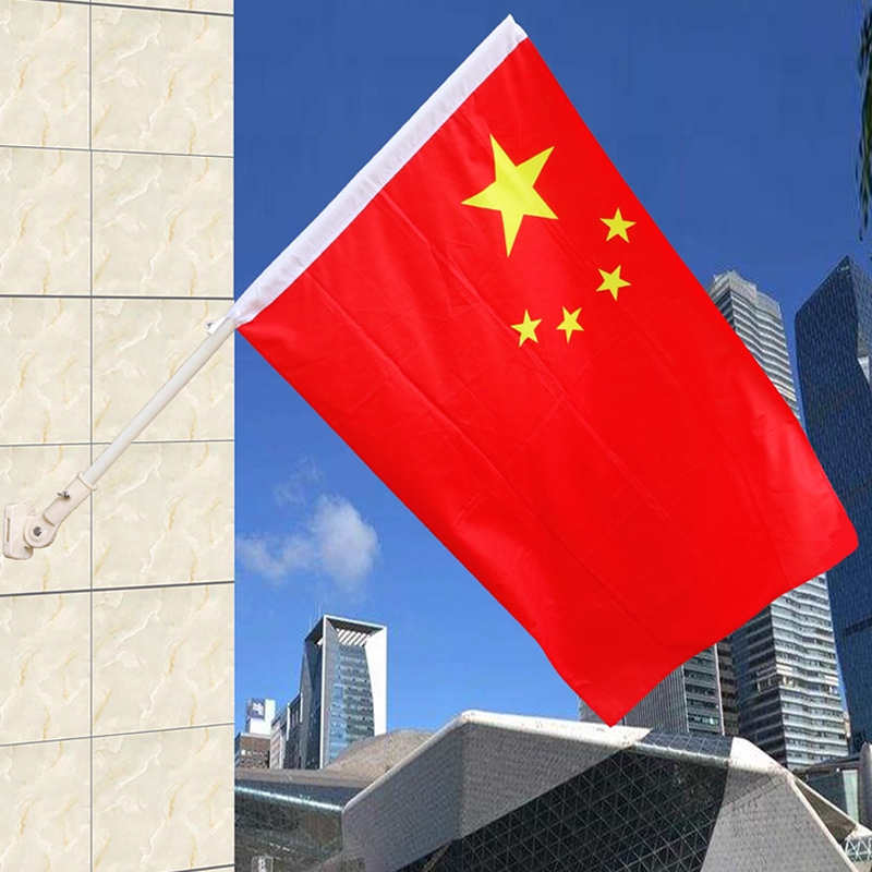 思唯美(sweet made) 壁挂旗PVC杆商场户外室外斜插式 5号7字防卷一套(不锈钢)高清大图