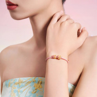 周大福SOINLOVE「宝藏女孩」粉色蝴蝶爱心蝶舞黄金转运珠多款VR1575-VR1577-VR1578-VR1579