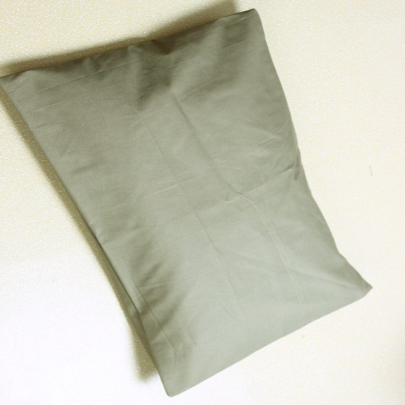 俏庭 枕头 35*50cm 全棉枕套+枕芯 军绿色 (单位:只)
