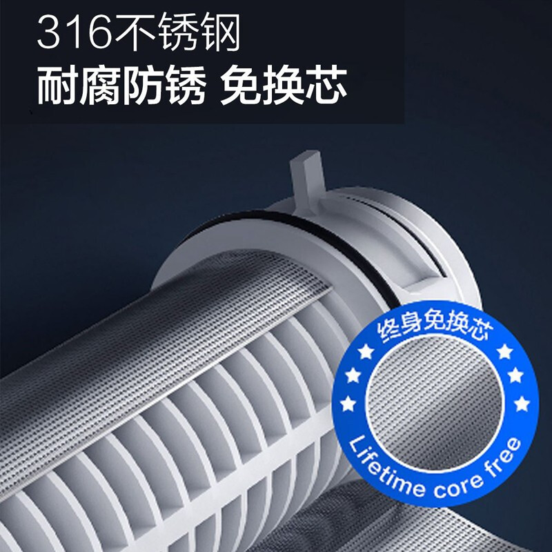 海尔HP05新款前置净水器过滤器双网反冲洗大通量家用总水管中央过滤器净水机