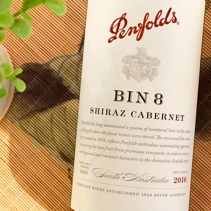 Penfolds奔富Bin8赤霞珠设拉子干红葡萄酒750ML（六瓶装）