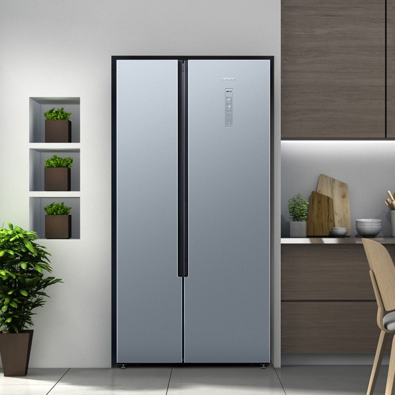 苏宁热卖冰箱siemens西门子502升变频保鲜冰箱双开门纤薄易嵌款电冰箱