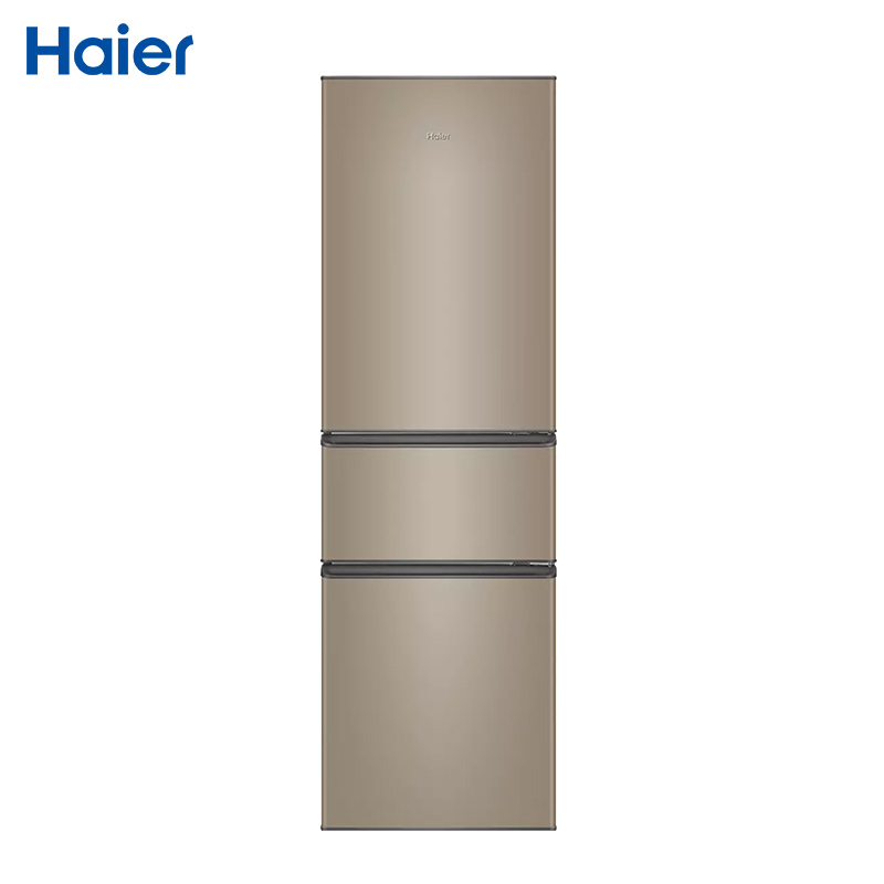 海尔(Haier) 216升炫金家用三门电冰箱 三温区 中门软冷冻 低音节能 低温补偿 直冷小冰箱BCD-216STPT高清大图