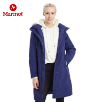 Marmot/土拨鼠女士羽绒服防泼水透气防风保暖700蓬休闲长款羽绒服