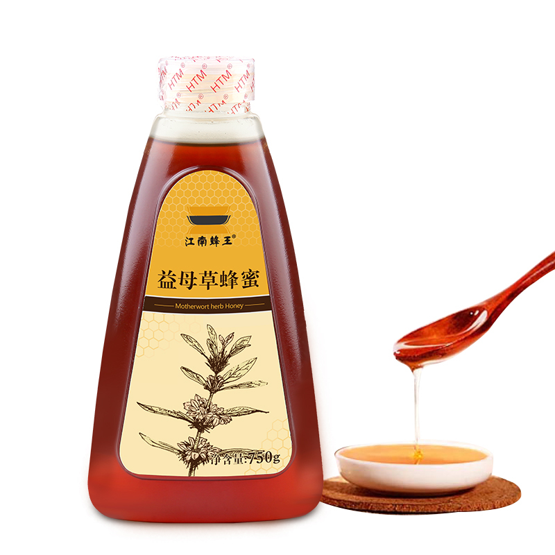 江南蜂王(Jiang nan queen bee) 益母草蜂蜜 750g/瓶 滋补蜂蜜 益母草花蜜 瓶装蜂蜜 益母草