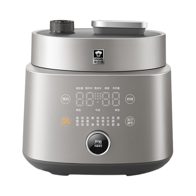 康巴赫电压力锅5L外观简约操作方便钛金色KY-50FC02B