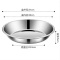 美厨平底盘碟30cm加厚耐摔大容量316L不锈钢MCWA1786