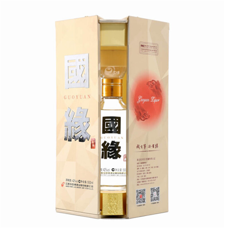 今世缘 国缘四开 42度白酒 500ml/瓶 4瓶/箱