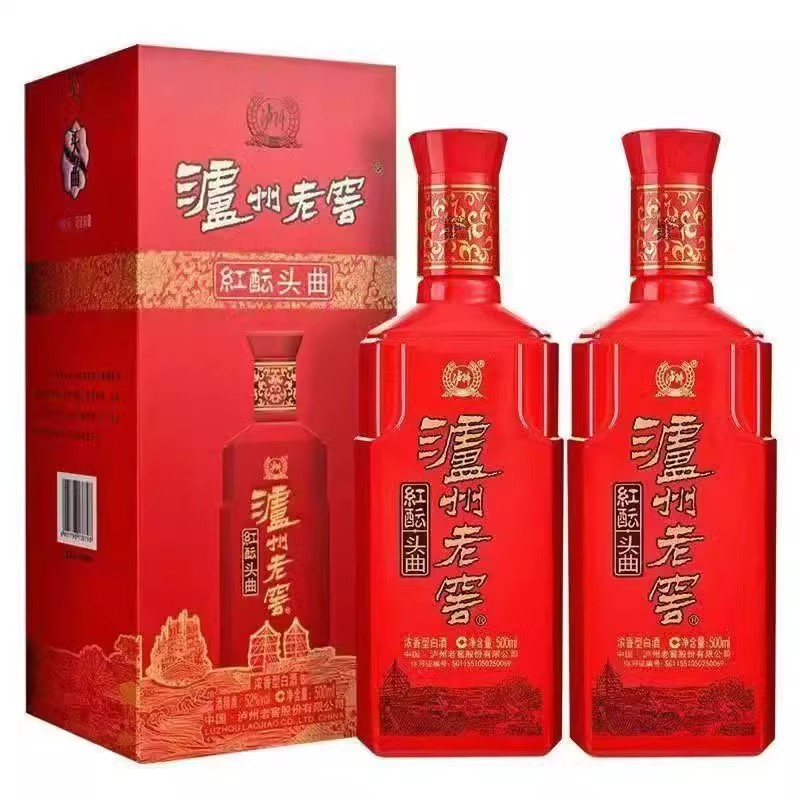泸州老窖红酝头曲52度500ml*1瓶浓香型白酒礼盒装 2023年
