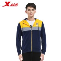 特步（Xtep）男装运动外套春秋季款运动休闲男款针织外套