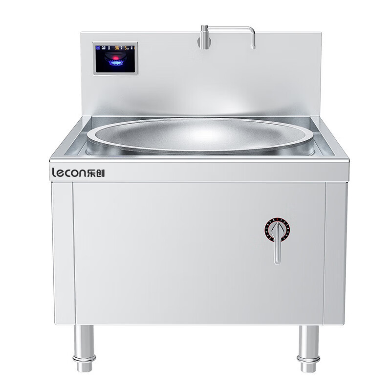 乐创 商用单头大锅灶20KW 304款 LC-Z-DC800S20 (台)高清大图