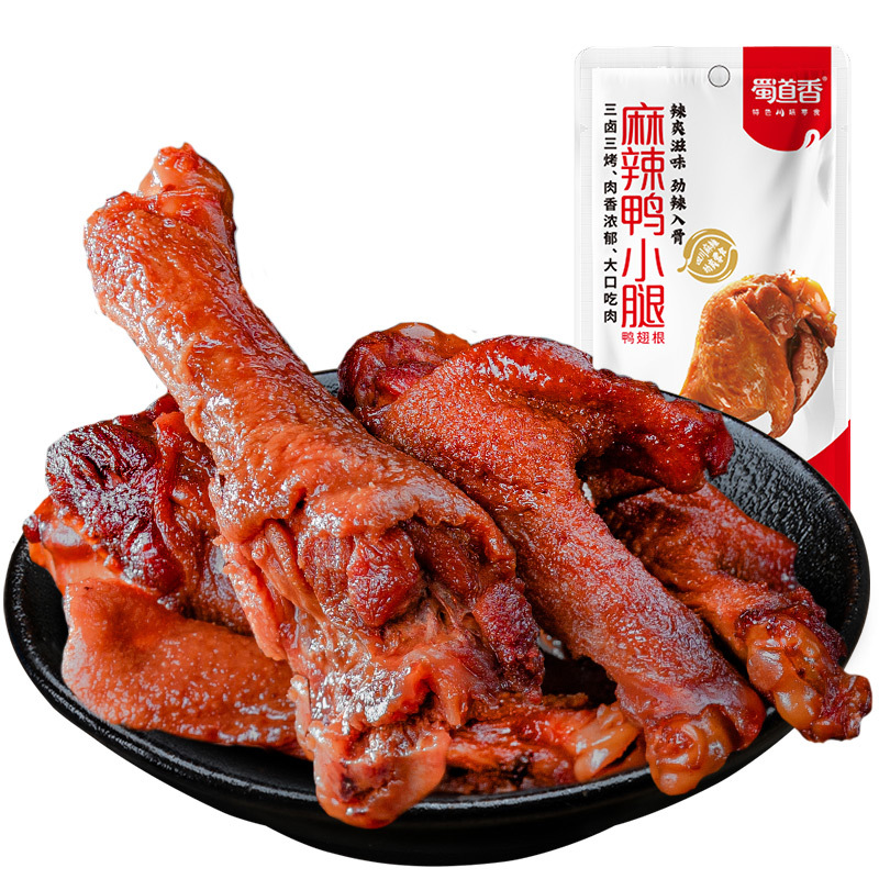 蜀道香 麻辣鸭小腿40g*10袋 四川风味零食 鸭肉卤味