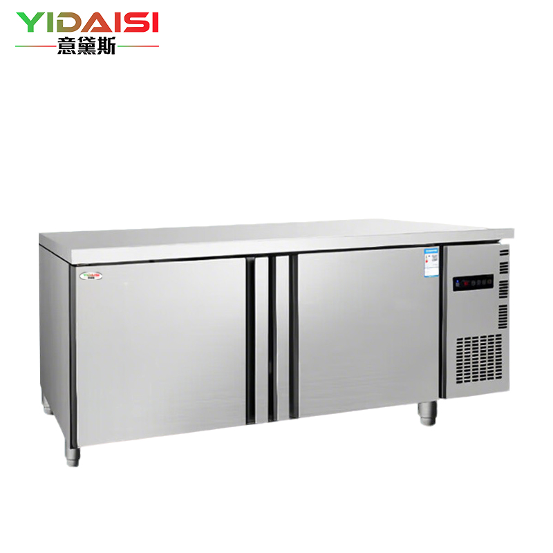 意黛斯(YIDAISI) YDS-ZLGZT-1.5S 卧式 侧开门380L 冷藏冷冻双温款 电冰箱 银色