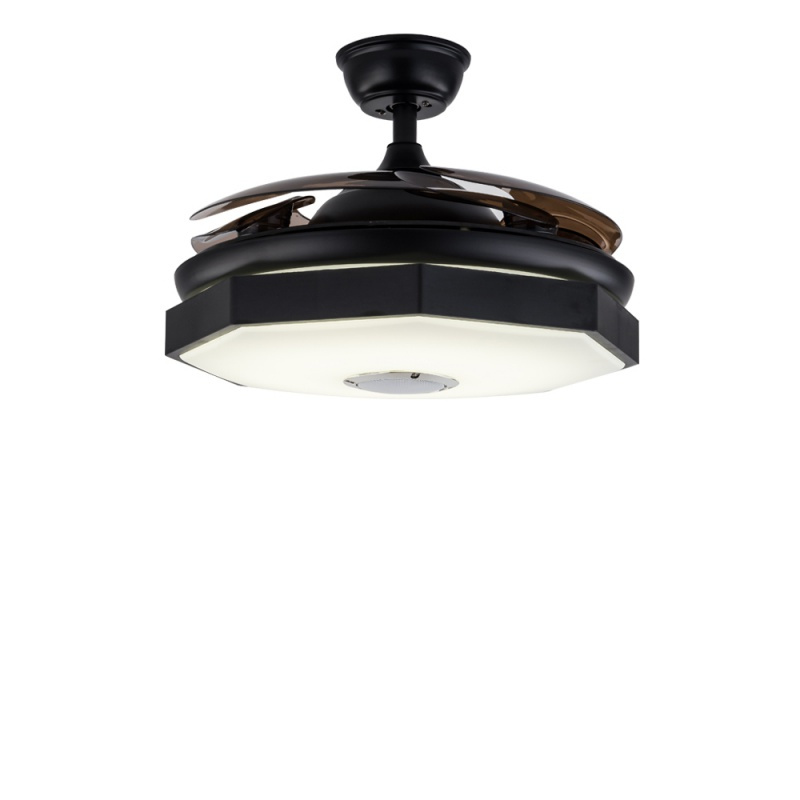 北欧带蓝牙音响电风扇的吊灯一体客厅妖怪餐厅卧室风扇