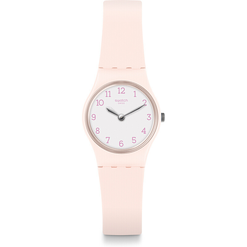 斯沃琪(SWATCH)手表 淑女系列 甜美淡粉 树脂表带 石英女士表LP150
