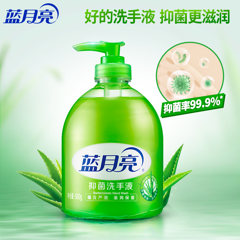蓝月亮芦荟洗手液500g+野菊花洗手液500g/瓶*6组/箱高清大图