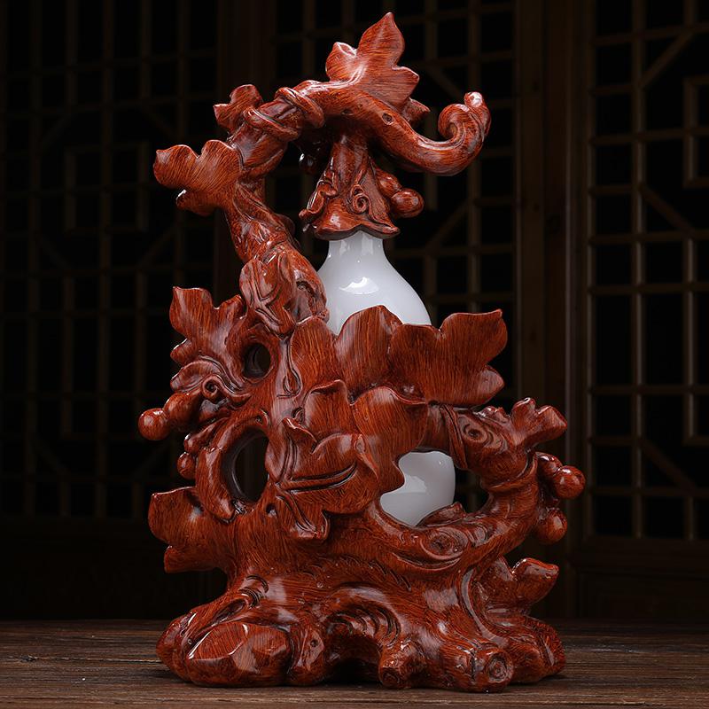 美帮汇葫芦摆件玉石艺术品客厅电视柜旁边中式装饰物玄关柜高清大图