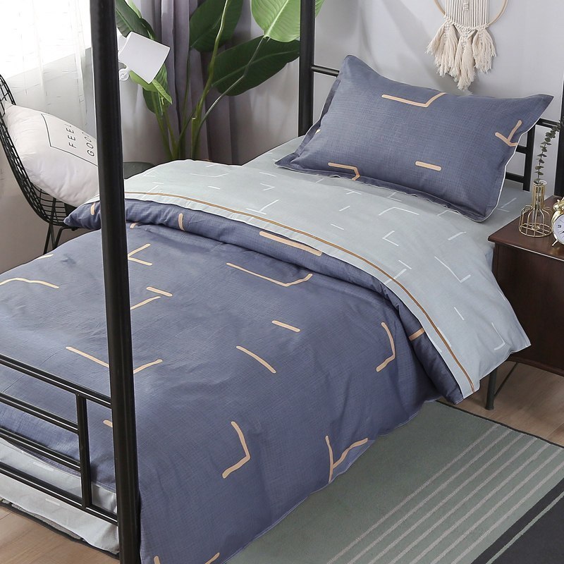 美帮汇大学宿舍单人床三件套全棉全棉床上被套款床单寝室被子六件套