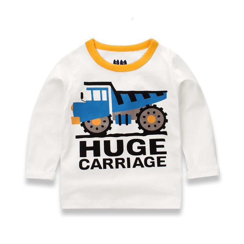 童长袖打底衫卡通小汽车图案衣服装宝宝T恤上
