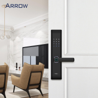 箭牌（ARROW）指纹锁智能锁通用型一握开把手指纹家用防盗门锁 智能密码锁电子锁磁卡锁OG916