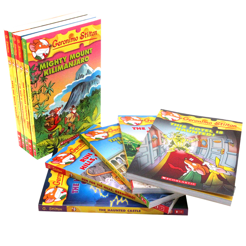 [正版]老鼠记者41-50册 英文原版 Geronimo Stilton 儿童章节小说 彩色插图漫画青少年冒险探险丛书