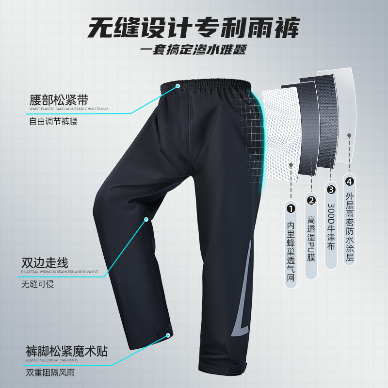 正雨摩托车骑行雨衣成人分体式套装男款防暴雨专用机车骑行服9063高清大图