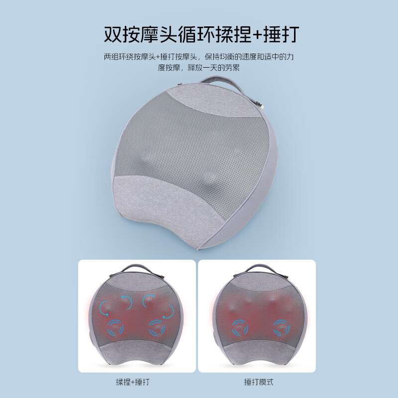 上亨(shangheng) SHZH-YF02 智能腰背按摩仪 仿真人揉捏+智能捶打+热敷高清大图