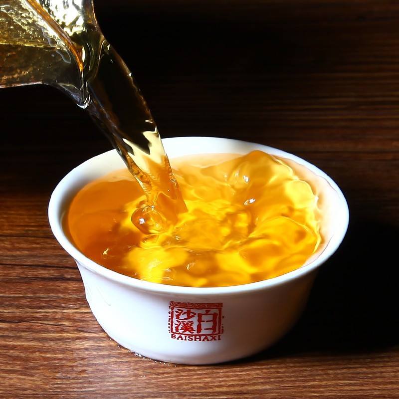 白沙溪 湖南安化黑茶 老字号茶叶 金花茯砖茶礼盒装5年陈福天下640G