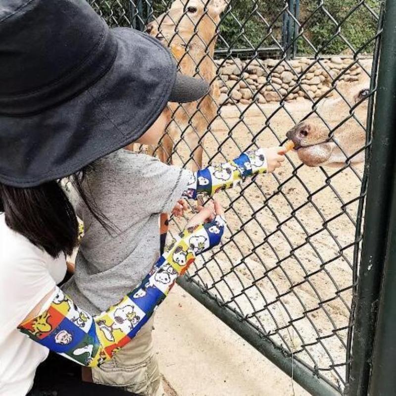 卡通亲子成人儿童防紫外线晒伤冰袖夏薄款冰丝护臂男女婴幼儿袖套 米奇-儿童款 防晒袖套