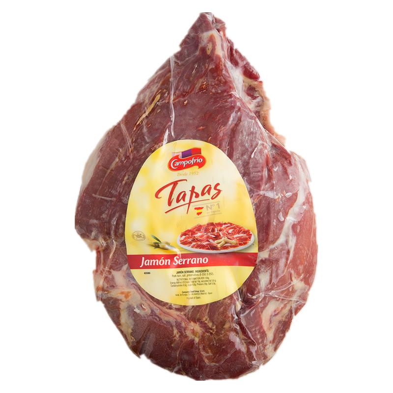 Campofrio 西班牙原装进口风干火腿塞拉诺猪后腿肉整只去骨剔骨盒装 （整只重量为5kg）谷物散养18个月白蹄猪
