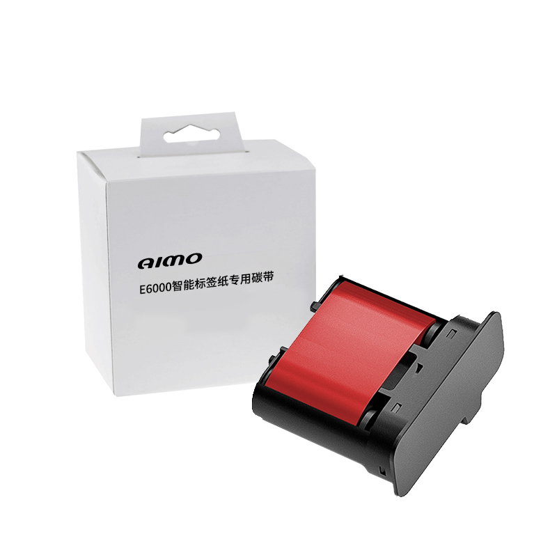 爱墨 E6-RIB-RK-1热转印全树脂碳带色带红色 50mm*31m/个高清大图