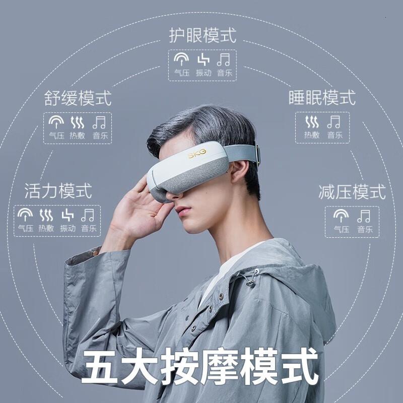 SKG眼部按摩仪SKGE3眼部按摩器灰色高清大图