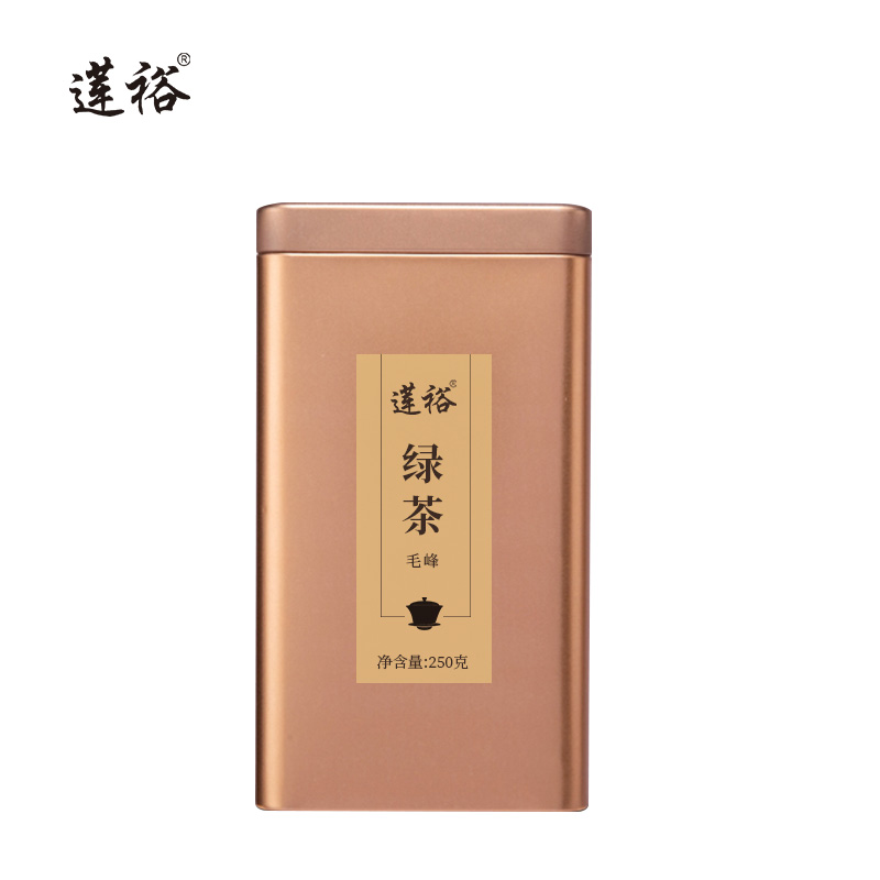 莲裕 绿茶毛峰250克 罐高清大图