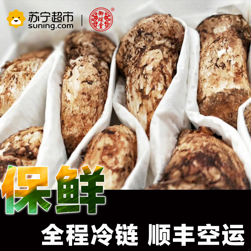御琛堂 云南香格里拉新鲜松茸 5-7cm 500g 出口级松茸 新鲜采摘 顺丰冷链空运