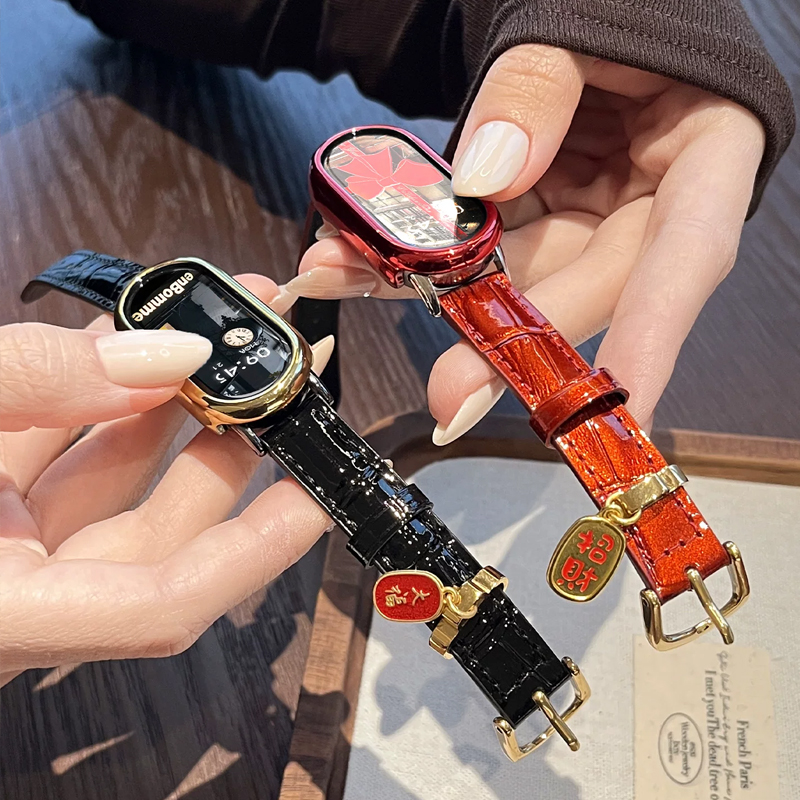 适用小天才电话手表表带Z10/Z9可爱挂脖Z11新款Z8Z7S保护套3139B高清大图