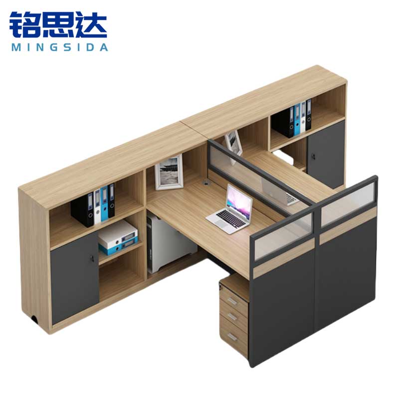 铭思达屏风工位T型双人位张高清大图