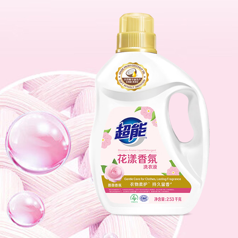 超能洗衣液2.53kg花漾香氛柔护持久留香1110232002高清大图