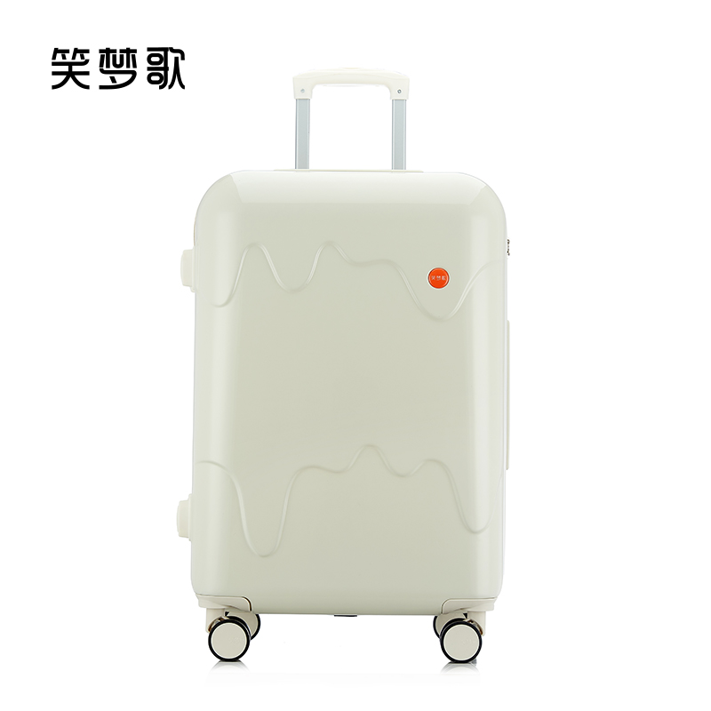 笑梦歌向溶化的雪糕许个愿行李箱MG2011米白色 登机箱拉杆箱旅行行李箱20寸