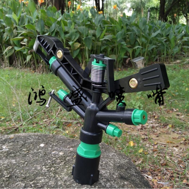 1寸dn25塑料摇臂喷头园林草坪加湿农业灌溉喷淋360度自动旋转加湿
