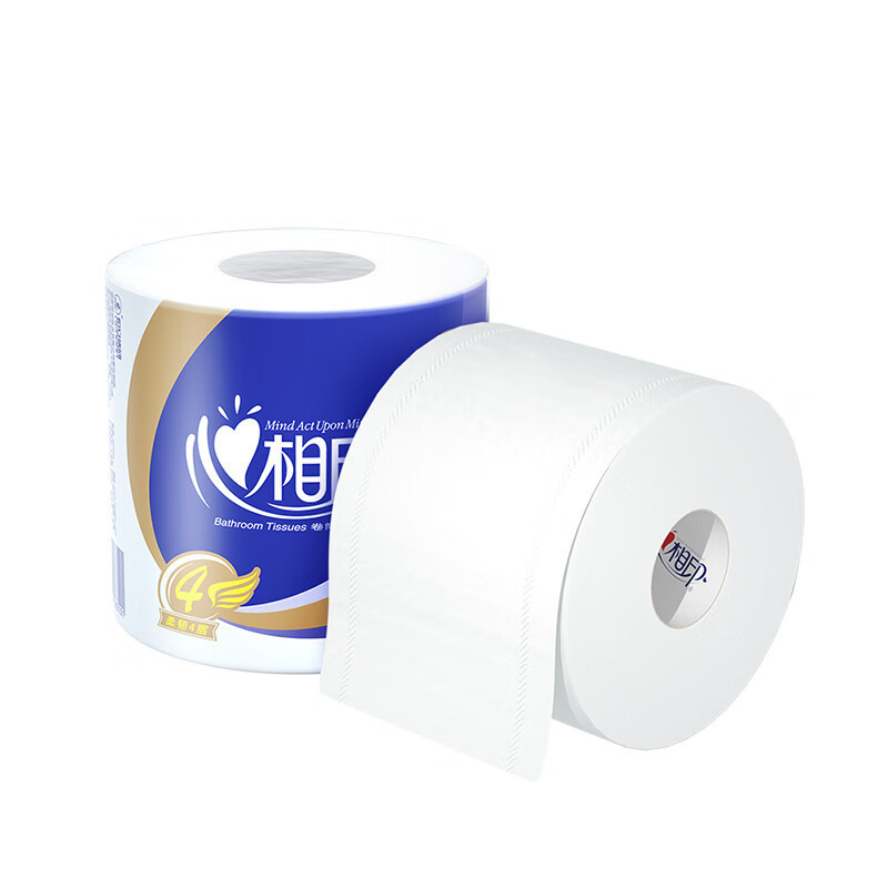 心相印卷筒纸卫生纸4层140克10粒家庭装BT910(提装,单位:提) 10卷*1提高清大图