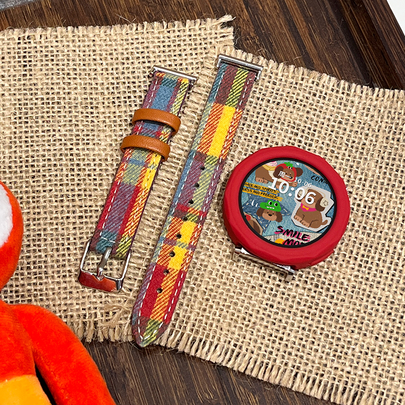 猫咪毛绒挂脖套适用小天才Z11电话手表表带3139B 套装 4p