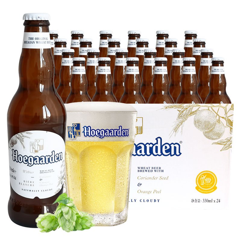 Hoegaarden 比利时进口精酿啤酒 福佳白啤酒330ML*24