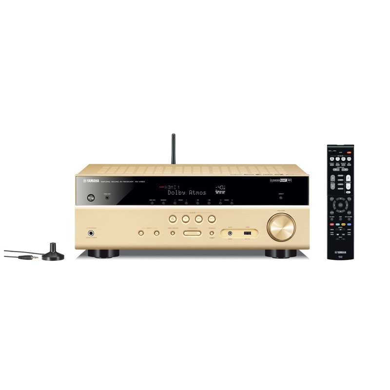 雅马哈(Yamaha)RX-V583 音响 音箱 家庭影院7.2声道AV功放机 金色