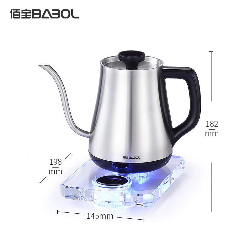 Babol/佰宝DCH-803电子茶炉恒温电热烧水壶家用自动断电办公室煮茶不锈钢国产温控器底盘加热