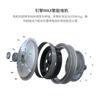 爱玛(AIMA) 雷拉Q312 引擎MAX 豪华轻便长续航电动摩托车 星光白