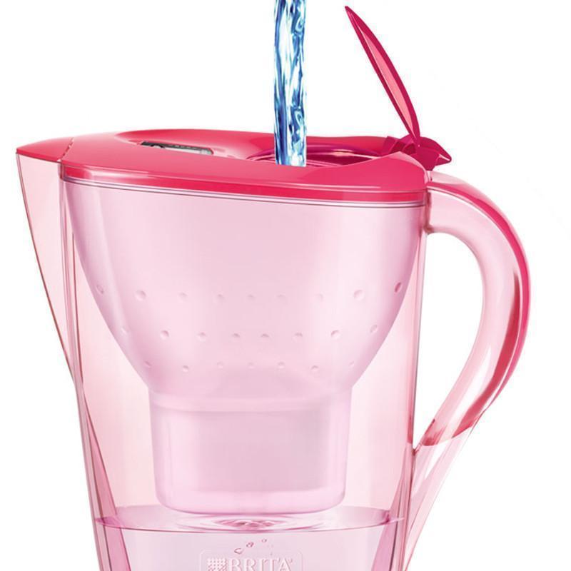 碧然德 Brita 净水器 净水壶 金典系列 海棠红 2.4升 一壶四芯