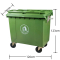 苏识 户外超大号环卫垃圾桶 带轮塑料清洁车 660L 绿色(单位:个)