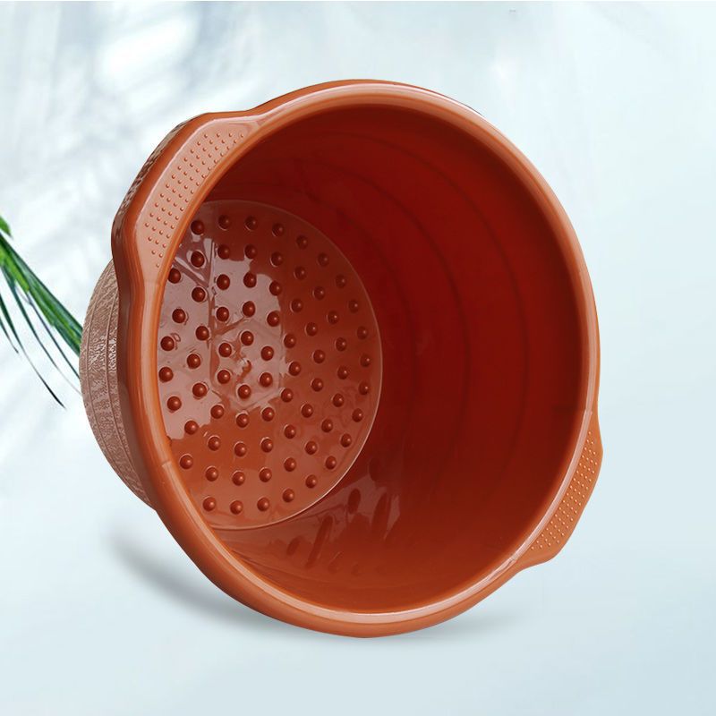 足疗足浴专用泡脚盆洗脚塑料桶家用按摩泡脚盆牛筋材质塑料合成桶报价