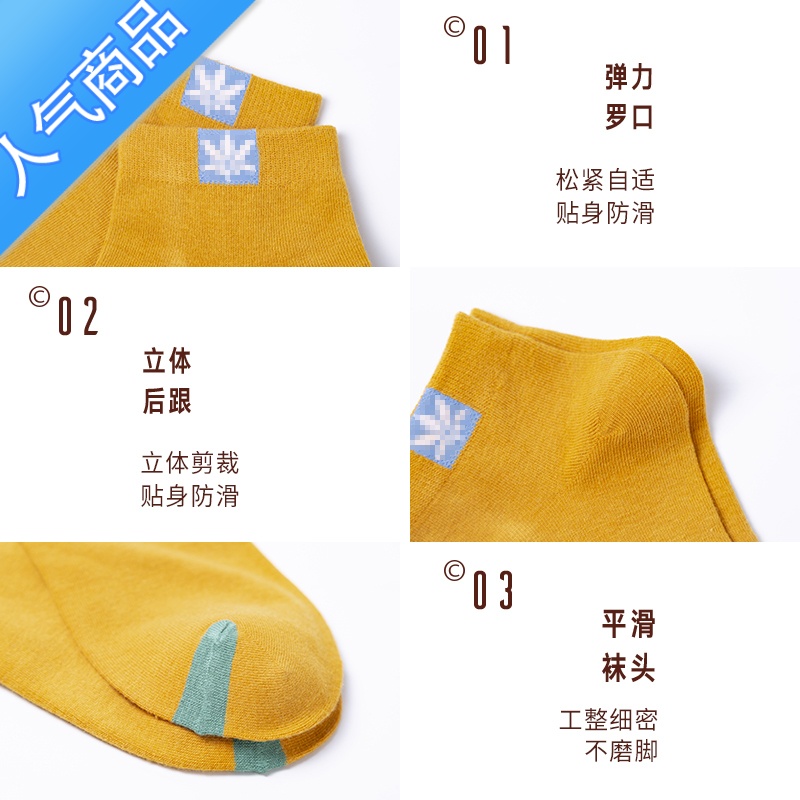 SUNTEK袜子男士短袜夏季浅口船袜中筒吸汗黑色白色薄款运动夏天高清大图